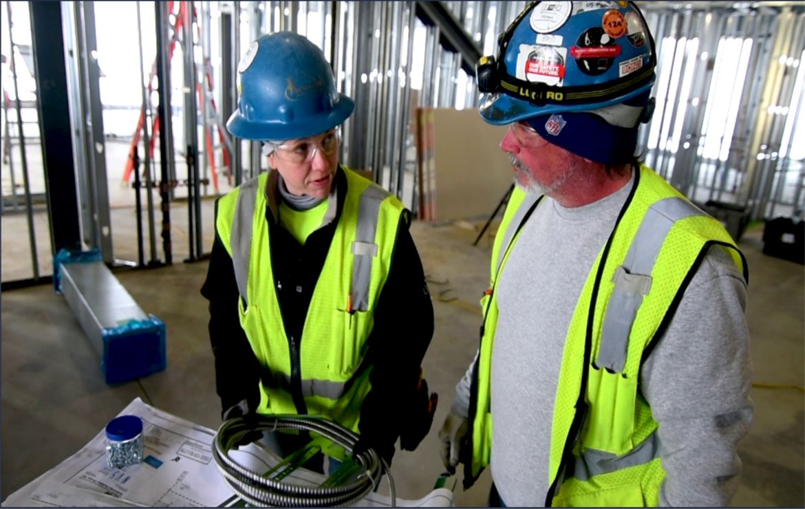 Intestate Electrical Services Corporation Female Electrician at Work